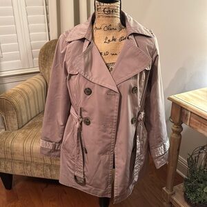Worthington Cropped Trench Coat Small